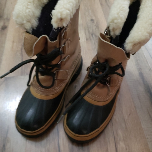 Sorel caribou boot Vintage Made in Canada Wool Liner - Picture 2 of 6